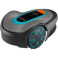 GARDENA SILENO minimo Tagliaerba robotizzato Batteria Nero, Blu grigio/Turchese, Tagliaerba robotizzato, 250 m², 16 cm, 2 cm, 4,5 cm, 57 dB